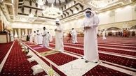 فاصله گذاری کویتی ها در نماز جماعت