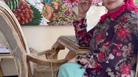 تیپ گل گلی بهاره رهنما در خانه اش + عکس