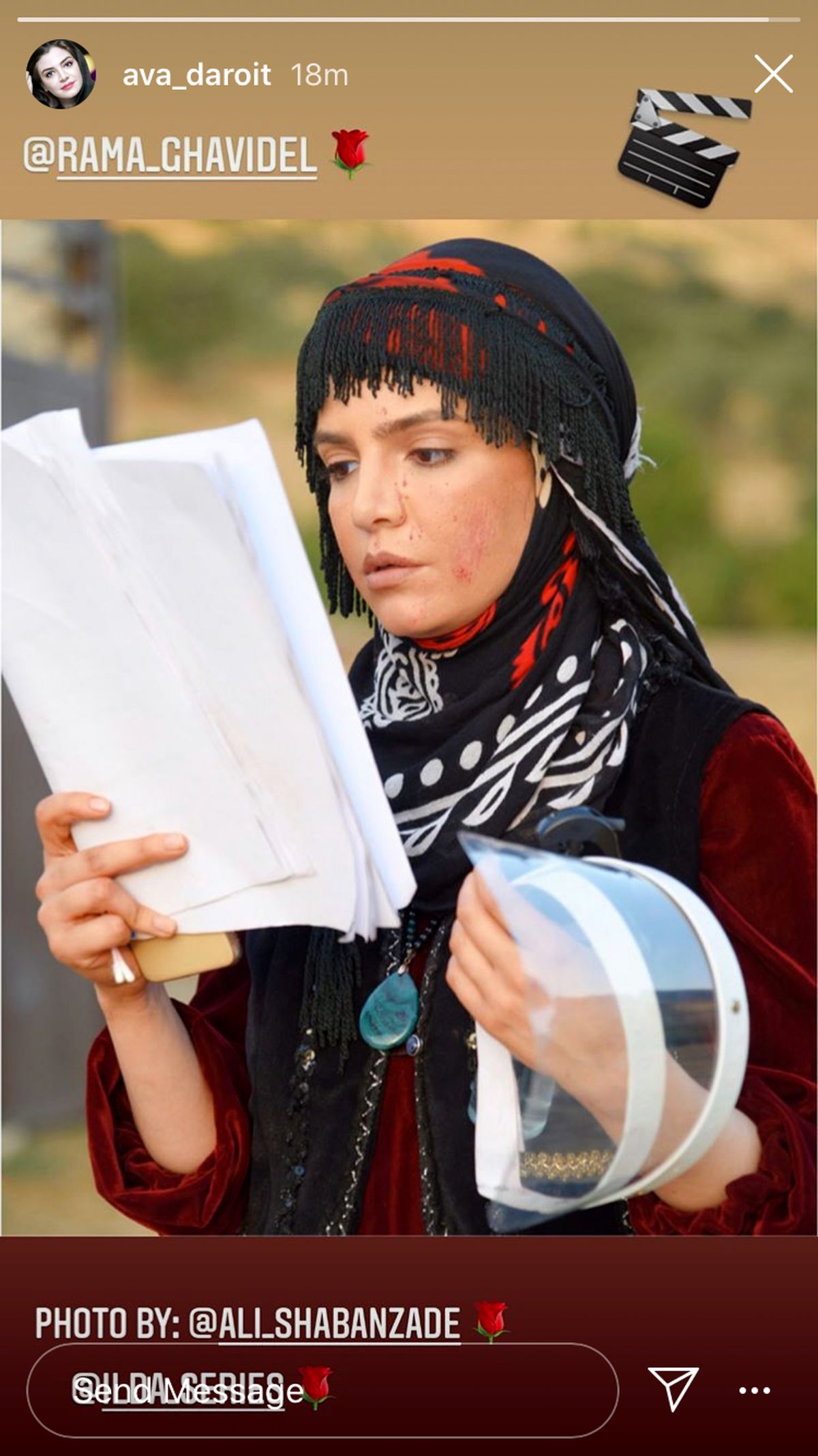 بازیگر سریال ایلدا در پشت صحنه + عکی
