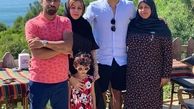 آقای فوتبالیست و خانواده در اسپانیا+عکس