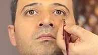 سعید شیخ زاده در حال گریم + عکس