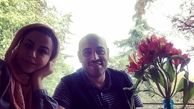 امیریل ارجمند و همسرش در یک کافه + عکس