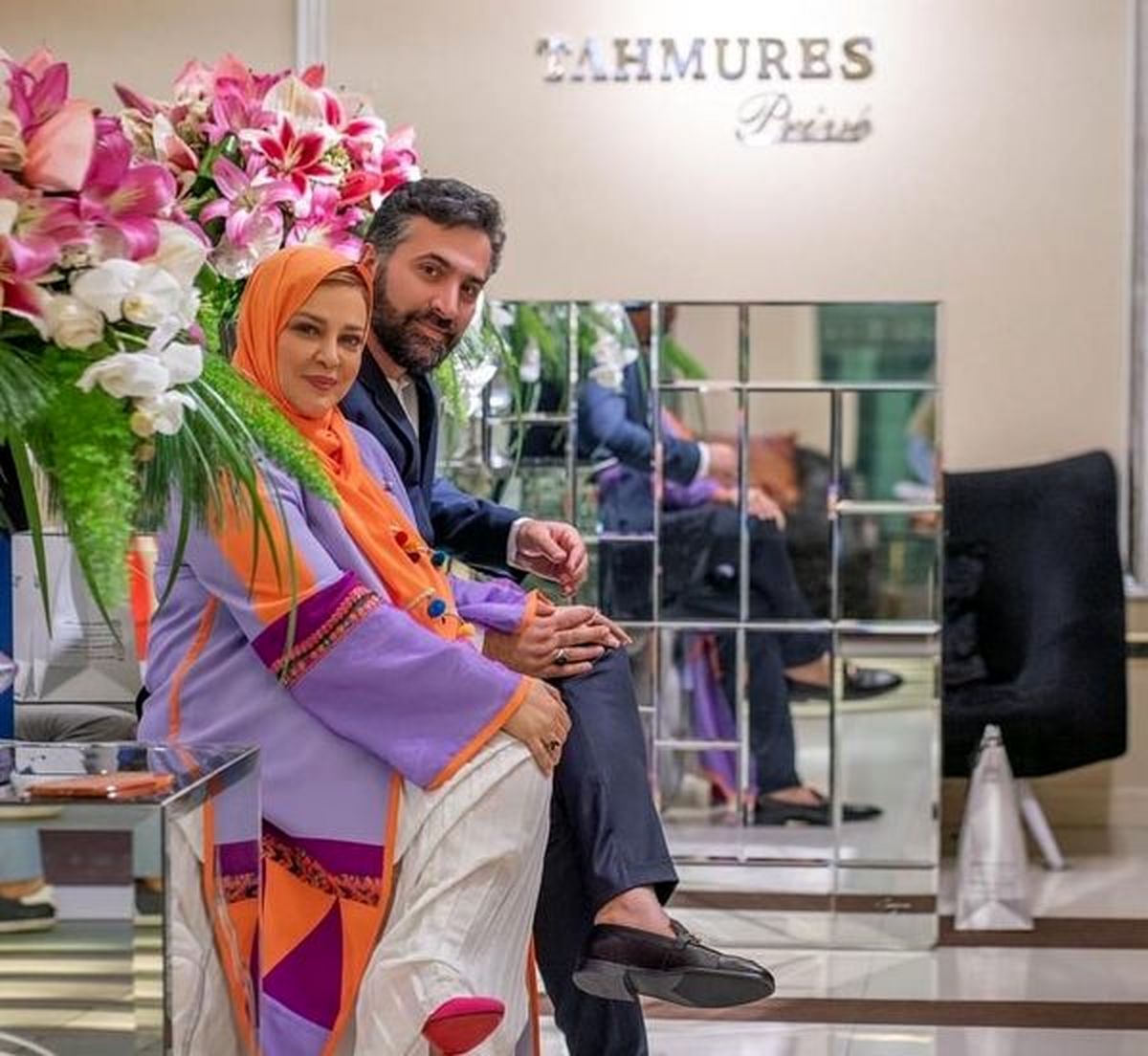 تیپ خفن بهاره رهنما و همسرش + عکس