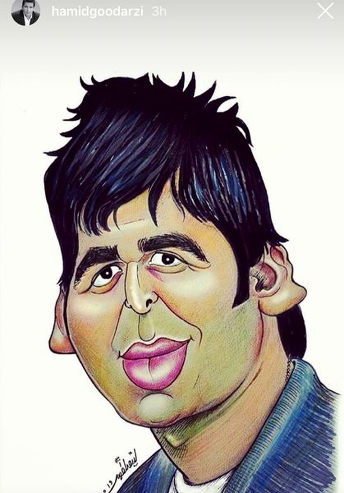 حمید گودرزی با گوش های بزرگش!