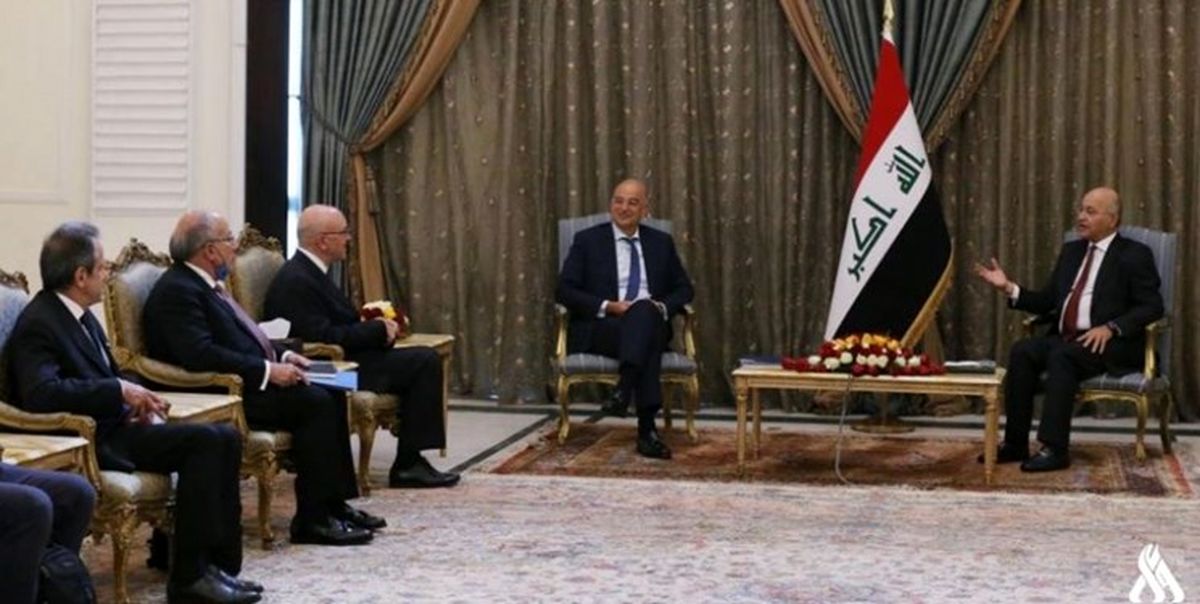 دیدار وزیر خارجه یونان با رئیس جمهور عراق