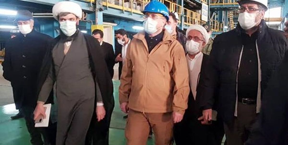 بازدید قالیباف از مجتمع فولاد شهرستان بروجن