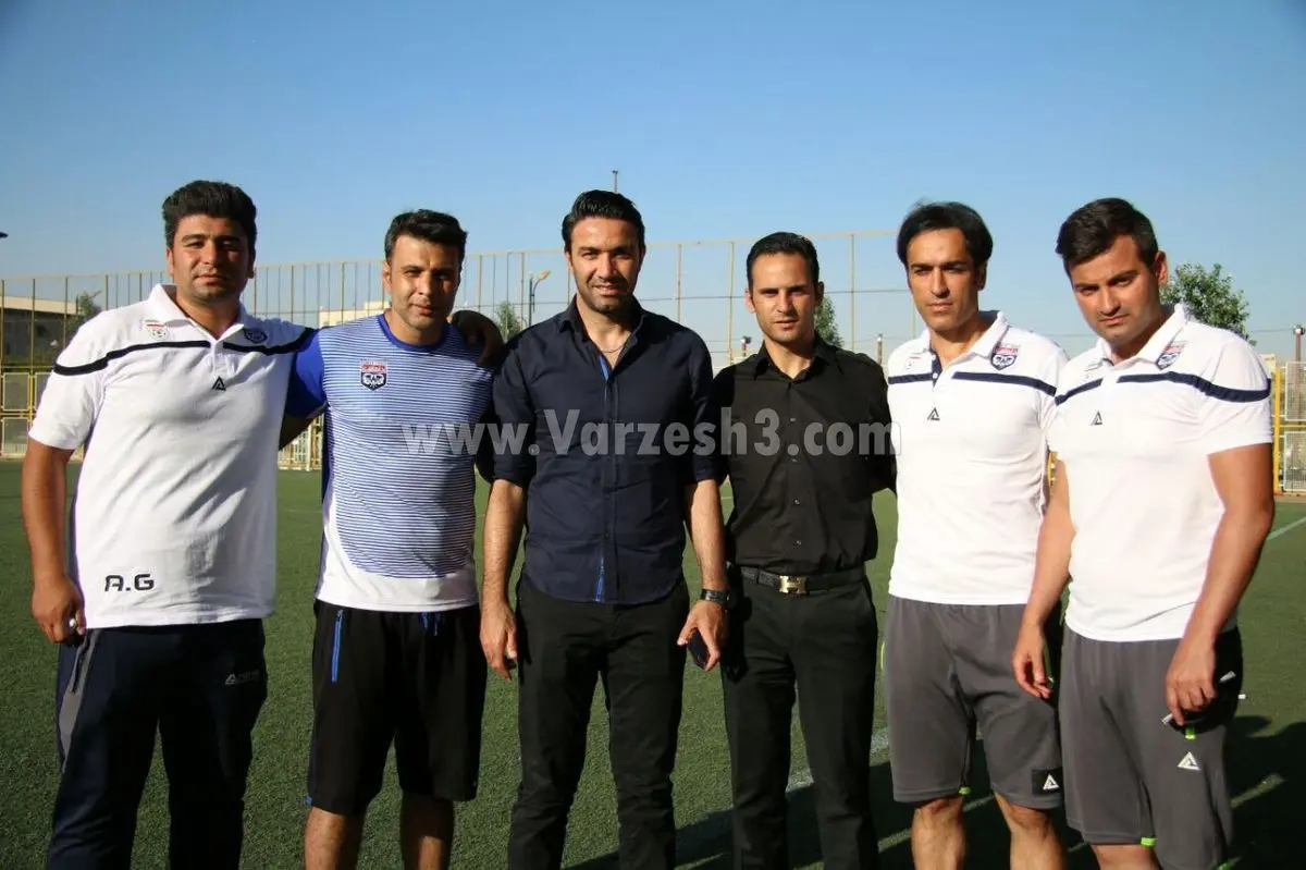 جواد نکونام در تیم مربیگری آرش برهانی (عکس)