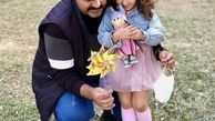 رضا مولایی و‌خواهرزاده بامزه اش + عکس