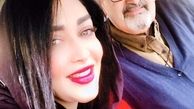 سارا منجزی پور در کنار پدر مرحومش + عکس