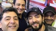 بهرام رادان و دوستانش در فلافلی + عکس