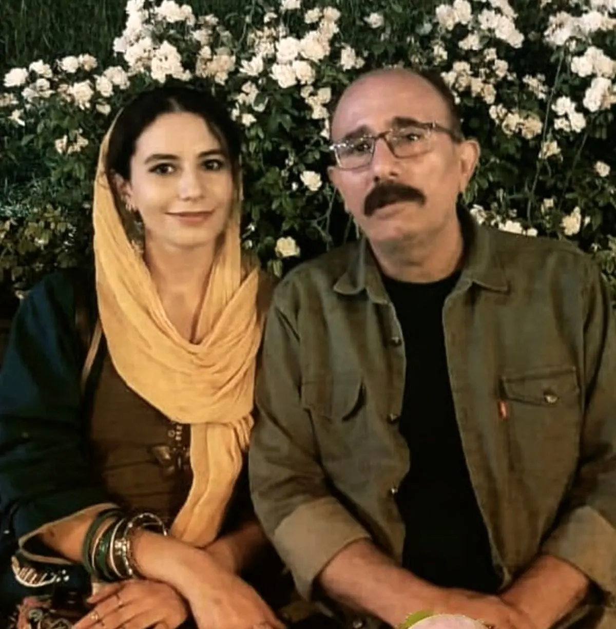 ادریس خان نون.خ در کنار دختر بزرگش + عکس