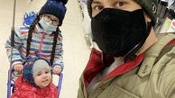 سلفی شاهرخ استخری با بچه هاش در یک فروشگاه + عکس