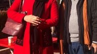 فاطمه گودرزی با پالتوی قرمز جوانانه اش!