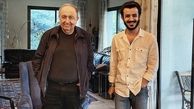 علی شادمان در کنار نویسنده مشهور ایرانی + عکس