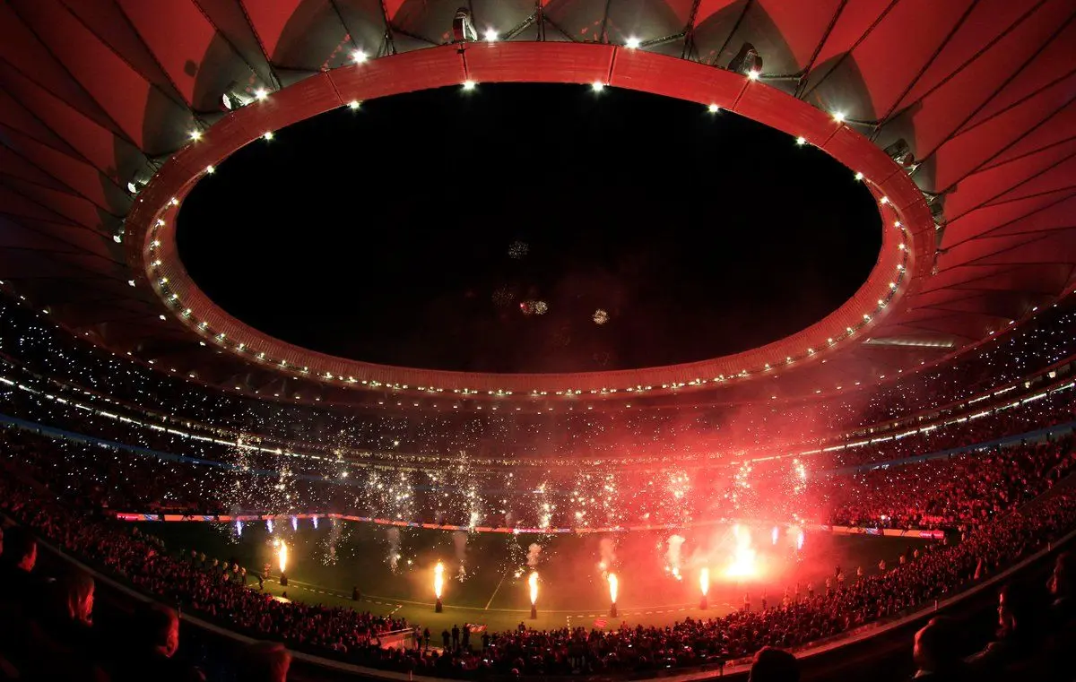 شگفت زدگی گریزمان از ورزشگاه جدید اتلتیکو/عکس