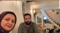 زهره سادات هاشمی با همکار همچون پسرش + عکس