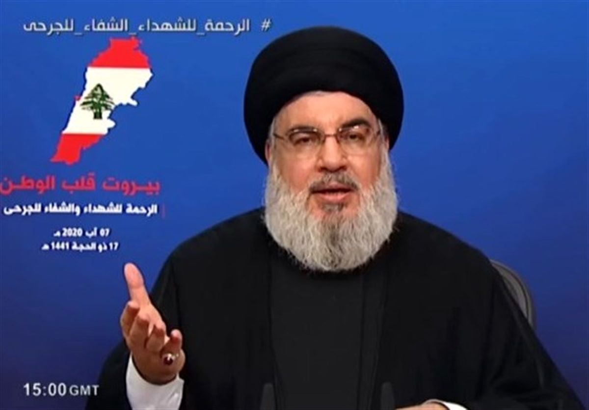 سید حسن نصرالله به مناسبت جنگ ۳۳ روزه سخنرانی می‌کند ‎
