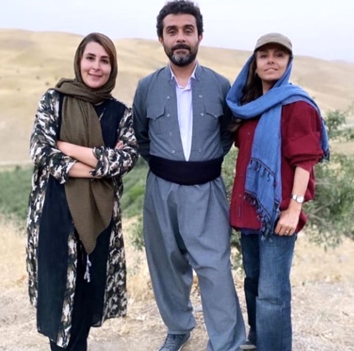 تیپ کردی وحید رهبانی در پشت صحنه گاندو + عکس