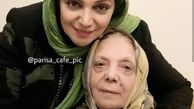 الهام پاوه نژاد در محضر مادر+عکس