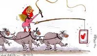 کاریکاتور شگرد برخی دختر‌ها در اینستاگرام! 