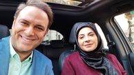 سیما تیرانداز در ماشین آقای بازیگر معروف + عکس