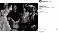 سارا بهرامی در کنار کارگردان سرشناس در ایتالیا