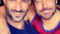 گلزار در آغوش دوستش + عکس