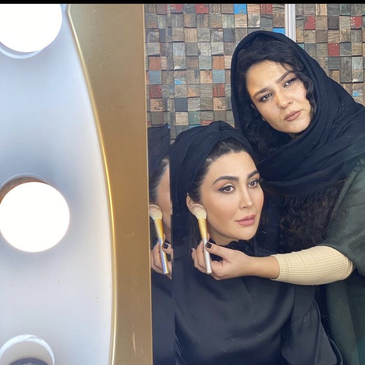 مریم معصومی در حال گریم + عکس
