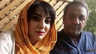 حمیرا ریاضی و همسرش در یک باغ + عکس