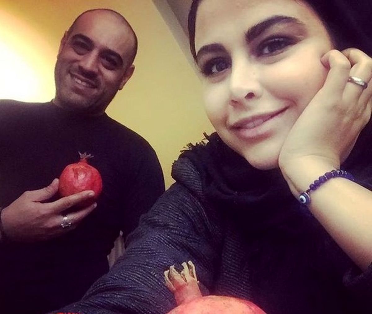 عکس عروس و پسر بازیگر حشمت فردوس