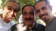 عکس خوشحال سه بازیگر طنز معروف