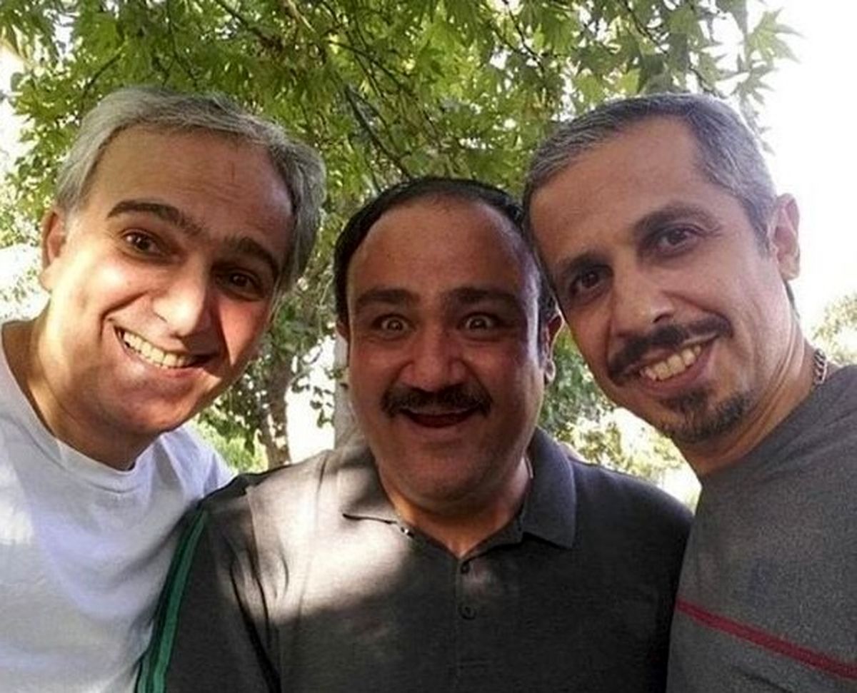 عکس خوشحال سه بازیگر طنز معروف