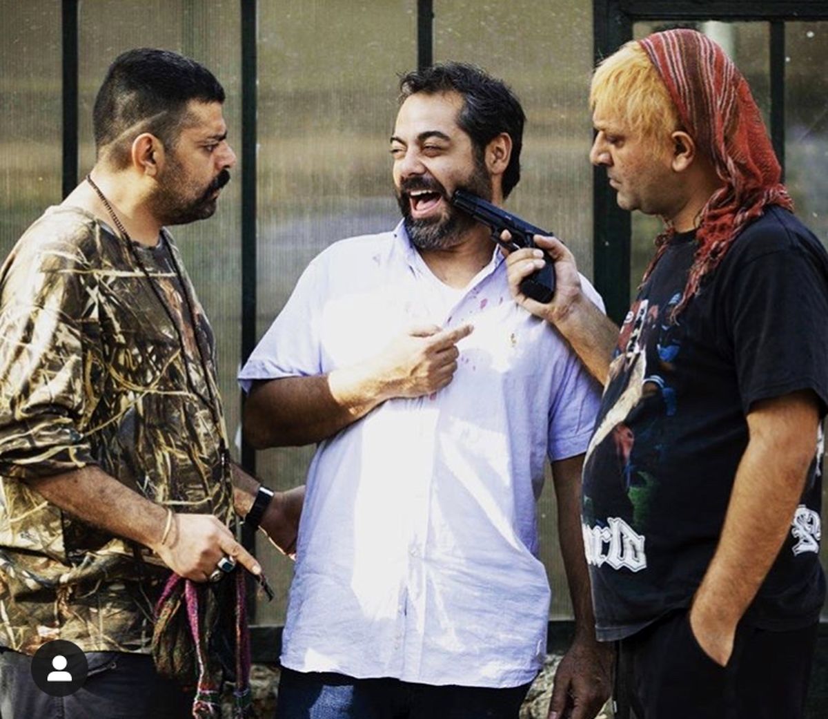 سام قریبیان در سیاه باز + عکس