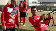 تمرین بازیکن مصدوم پرسپولیس در تعطیلات