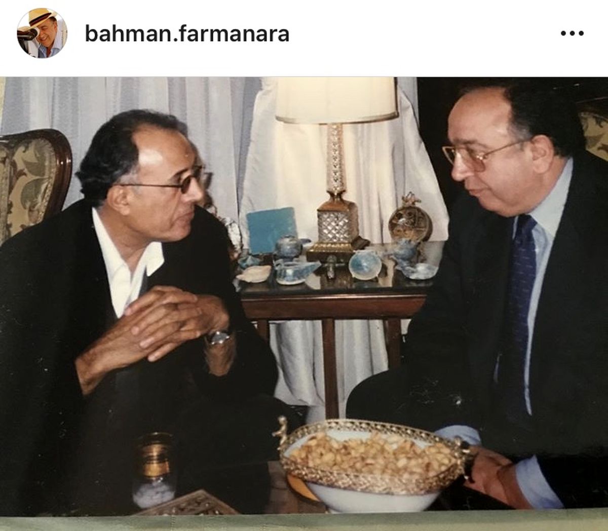 بهمن فرمان آرا در کنار مرحوم‌عباس کیا رستمی + عکس