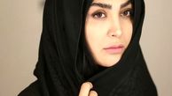 مریم معصومی غم زده و مشکی پوش