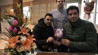 منوچهر هادی در کنار مجری طرح سریال دل + عکس