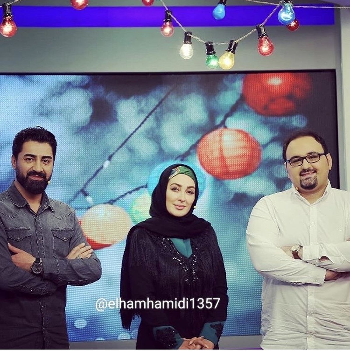 الهام‌حمیدی‌میهمان برنامه تلویزیونی شد + عکس