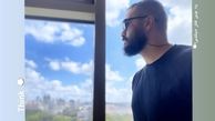 نگاه میلاد کی مرام به آسمان شهر + عکس