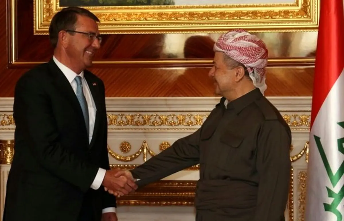 دیدار بارزانی با وزیر دفاع آمریکا