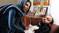  لیلا حاتمی در حال مداوای صابر ابر