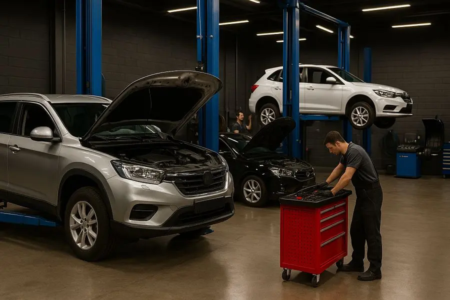 تعمیرگاه تجهیز شده توسط یگانه صنعت تهران