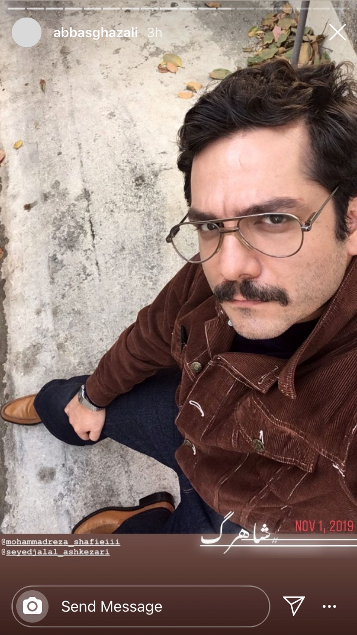 تیپ زمان انقلابی عباس غزالی + عکس