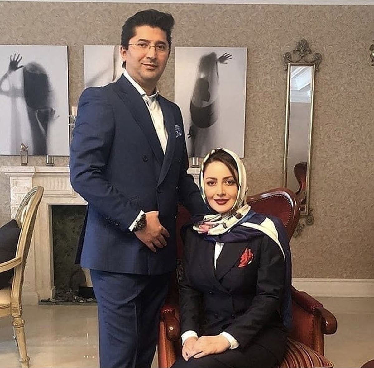 شیلا خداداد و همسرش با استایل رسمی + عکس