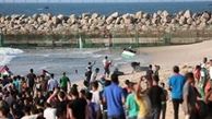 زخمی شدن ۹۳ فلسطینی در دهمین «راهپیمایی دریایی»