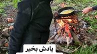 نفیسه روشن در دل طبیعت + عکس