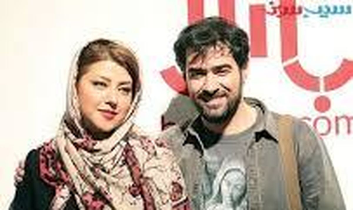 سلفی سیاه سفید طور همسر شهاب حسینی با همکارانش