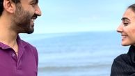 تازه عروس داماد فاطمه گودرزی لب دریا+عکس