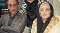 گوینده معروف خبر در کنار همسر و دخترش+عکس