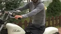 محسن مسلمان و موتور لاکچری اش+عکس